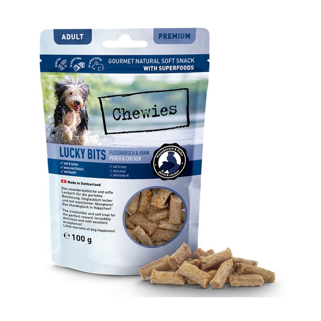 Chewies Lucky Bits Adult Okoń & kurczak 100g