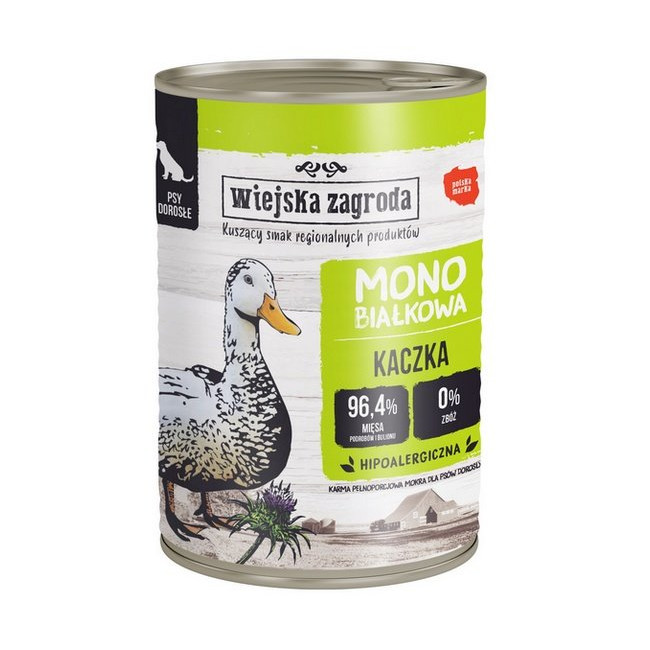 Wiejska Zagroda Monobiałkowa Kaczka puszka 400g