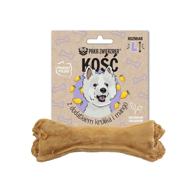 Paka Zwierzaka Kość z dodatkiem królika i mango L 13,5cm