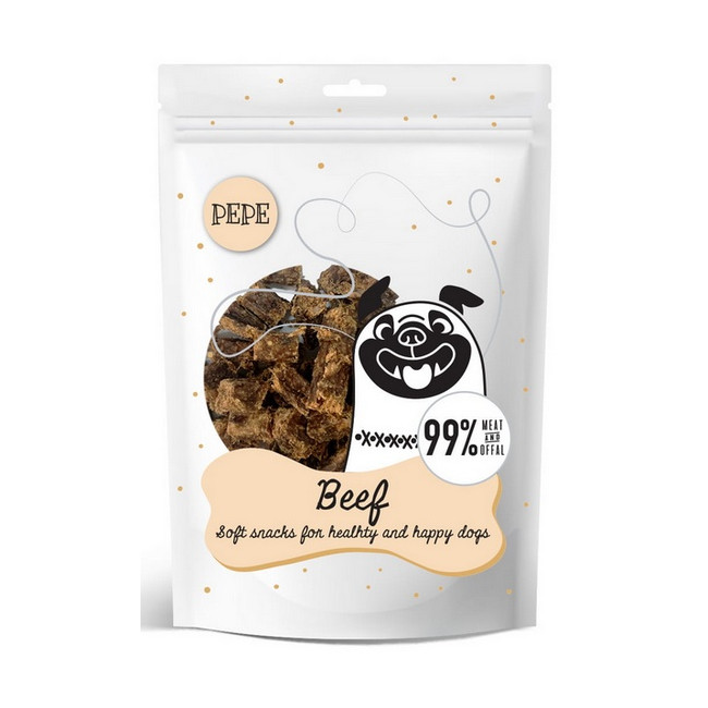 Paka Zwierzaka PEPE Mini Chunkies Beef (wołowina) 70g