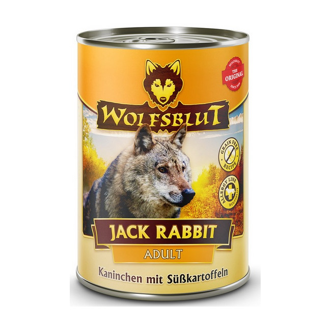 Wolfsblut Dog Jack Rabbit - królik, zając i bataty puszka 395g