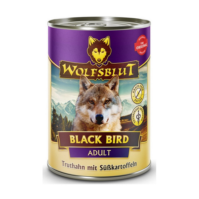 Wolfsblut Dog Black Bird - indyk i bataty puszka 395g