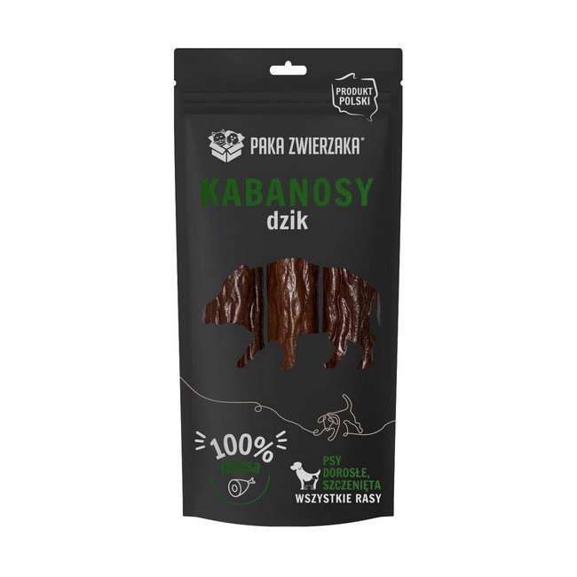 Paka Zwierzaka Kabanosy Dzik 3szt 80g
