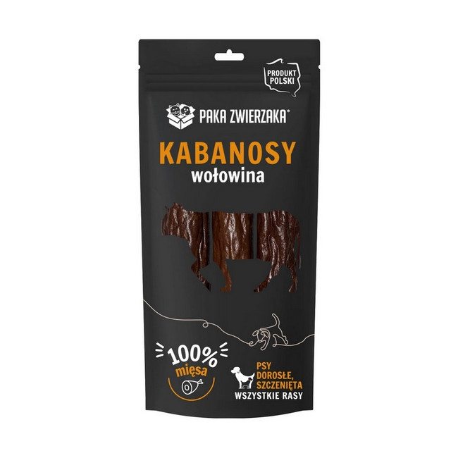 Paka Zwierzaka Kabanosy Wołowina 3szt 80g