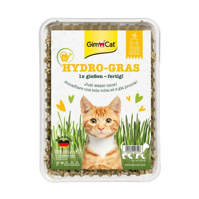 Gimpet Hydro-Gras - Trawa z hydrogranulkami dla kota - pojemnik 150g