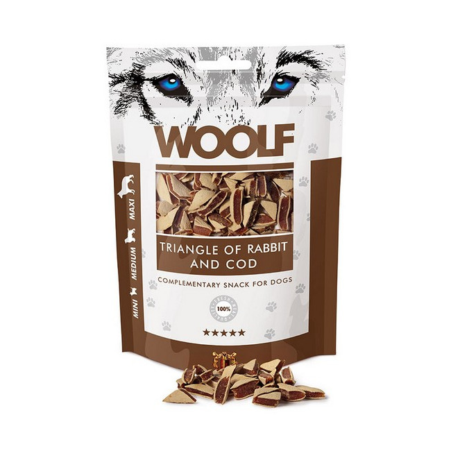 Woolf Rabbit & COD Triangle 100g
