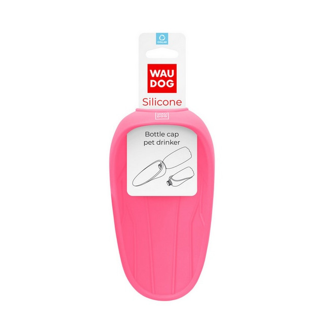 Collar WauDog Silicone Dysza do picia - końcówka 165x90mm różowa