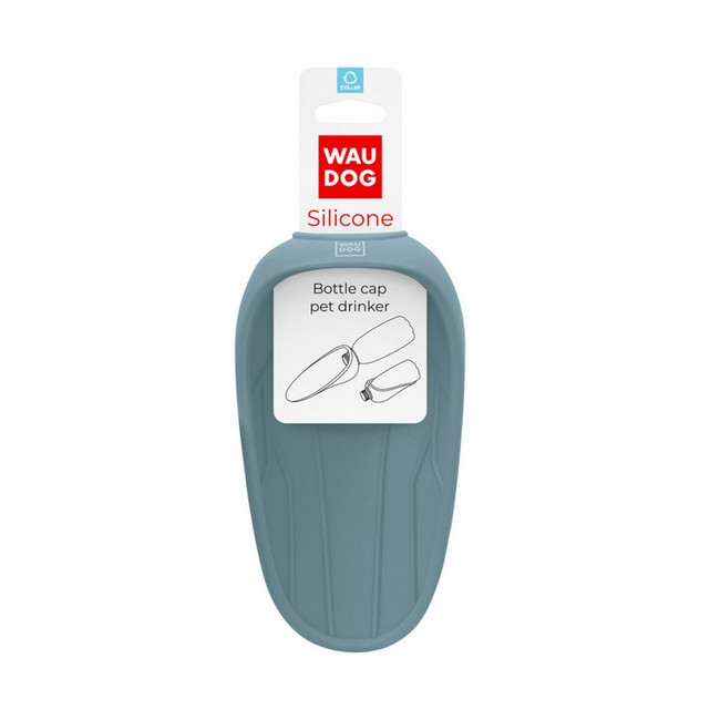 Collar WauDog Silicone Dysza do picia - końcówka 165x90mm szara