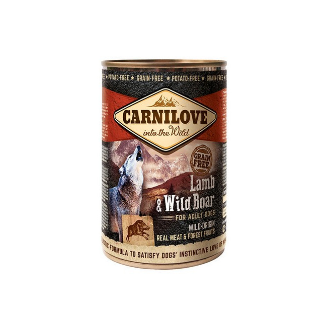 Carnilove Dog Wild Meat Lamb & Wild Boar Adult - jagnię i dzik puszka 400g