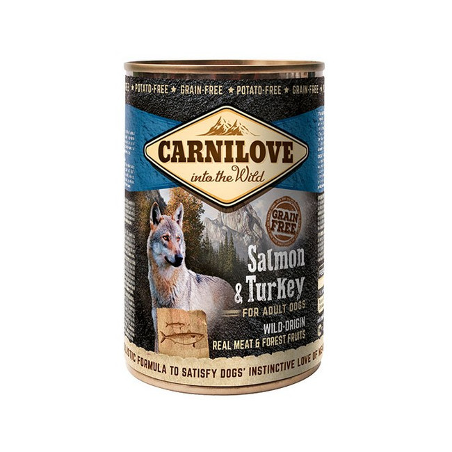 Carnilove Dog Wild Meat Salmon & Turkey Adult - łosoś i indyk puszka 400g