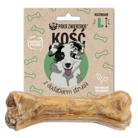 Paka Zwierzaka Kość z dodatkiem strusia L 13,5cm