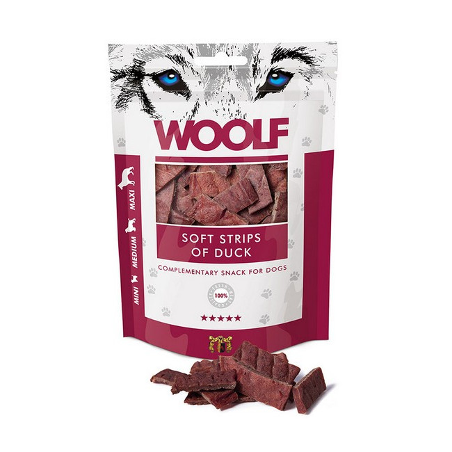 Woolf Soft Strips of Duck 100g