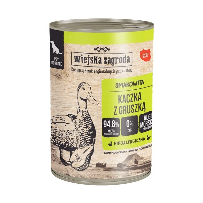 Wiejska Zagroda Kaczka z gruszką puszka 400g