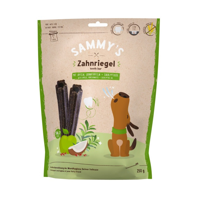 Sammy's Tooth Bar Dental Snack Jabłko i granat 250g