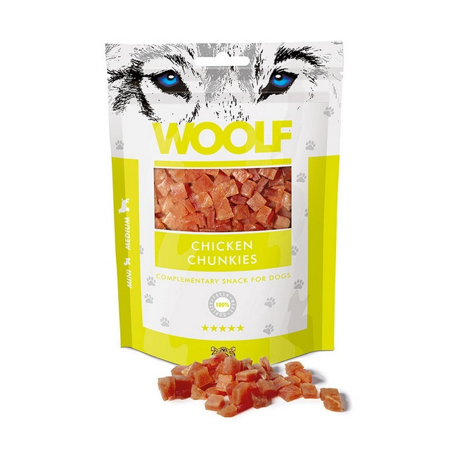 Woolf Soft Chicken Chunkies 100g