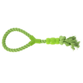 Dingo Zabawka dla psa - Sznur z gryzakiem Denta Fresh 41cm zielony
