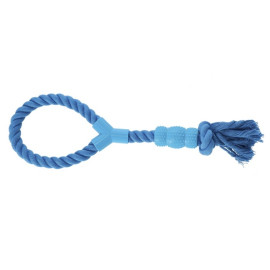 Dingo Zabawka dla psa - Sznur z gryzakiem Denta Fresh 41cm niebieski