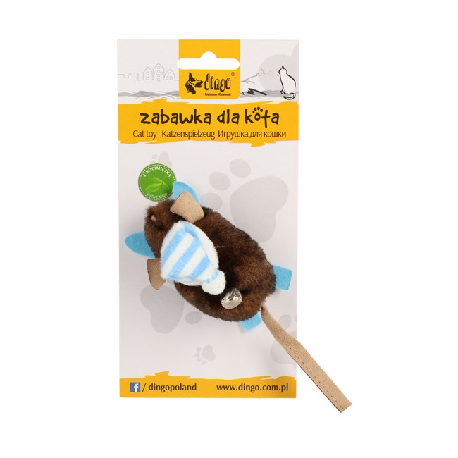 Dingo Zabawka dla kota - Mysz Narciarz