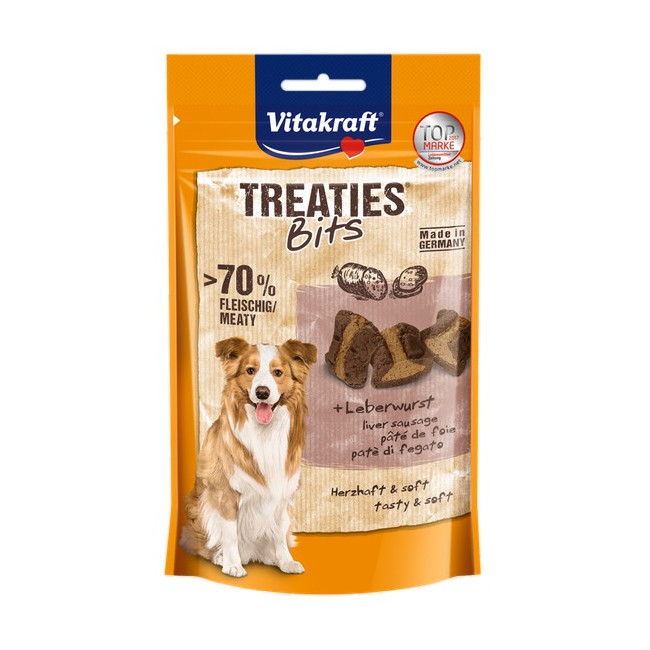 Vitakraft Dog Treaties Bits - Smaczne Kawałki - wątroba 120g [2328807]