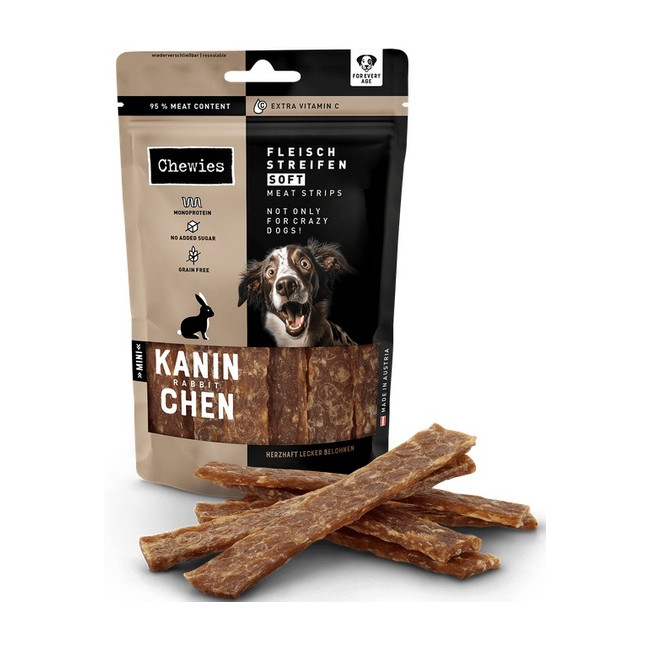 Chewies Meat Strips Soft Mini Królik 70g