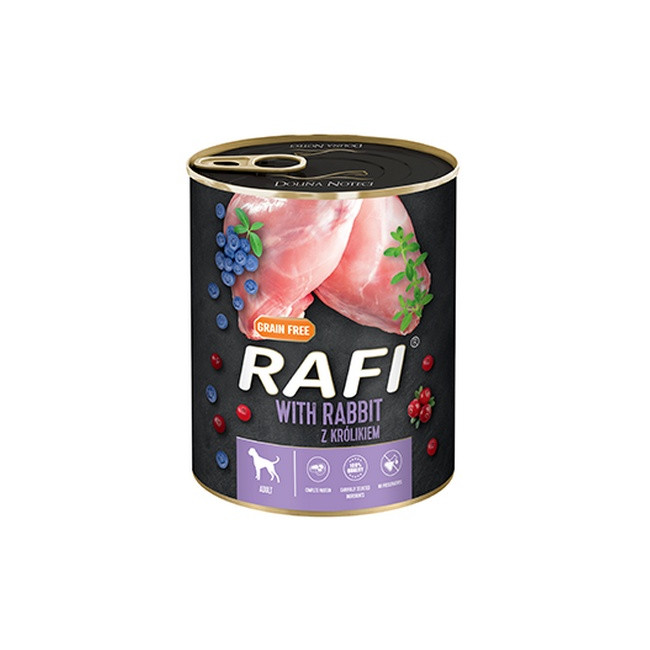 Rafi Pies Królik puszka 800g