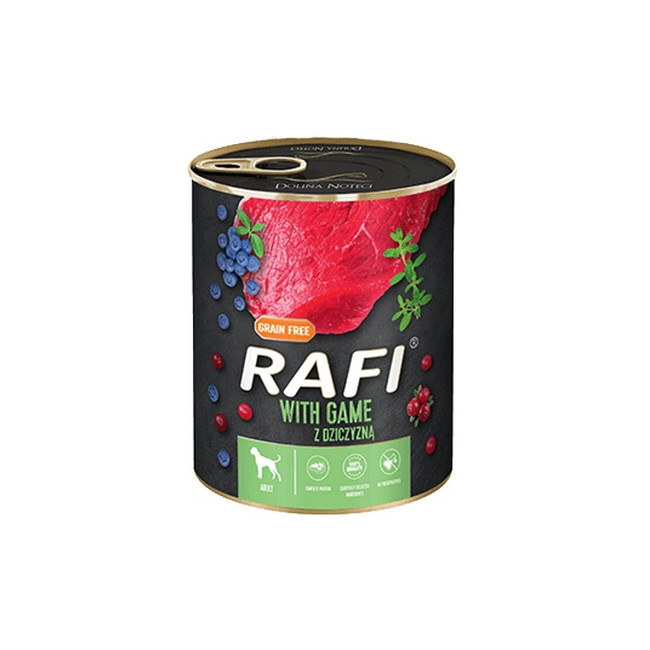 Rafi Pies Dziczyzna puszka 800g