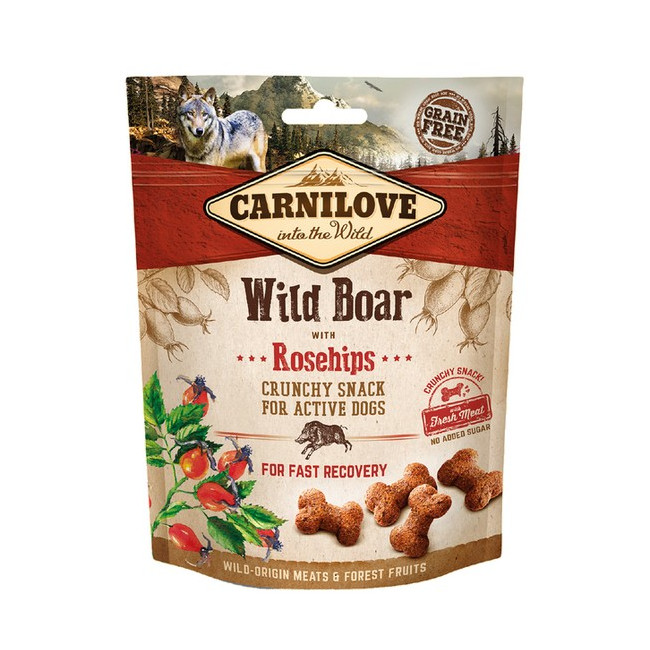 Carnilove Dog Snack Fresh Crunchy Wild Boar+Rosehips 200g