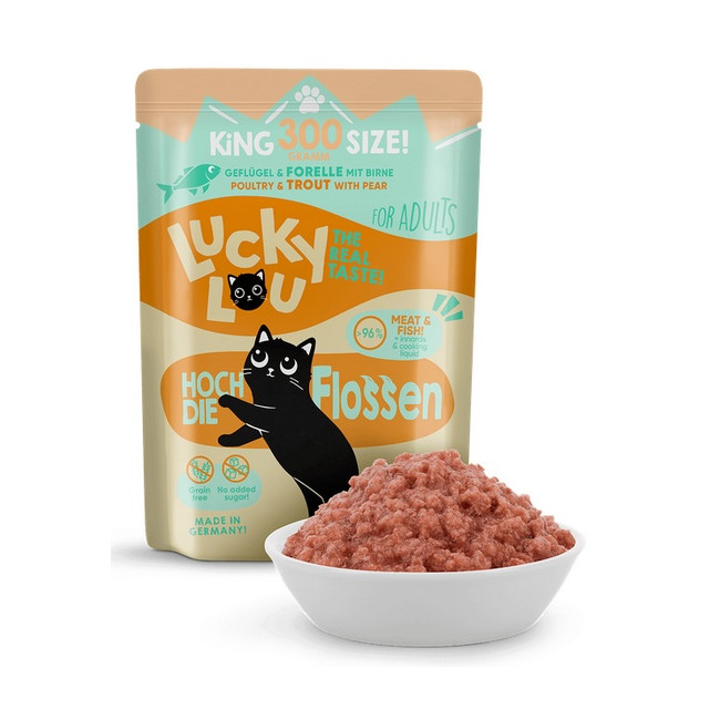 Lucky Lou Lifestage Adult Drób i pstrąg saszetka 300g