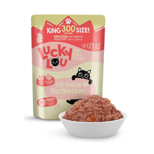 Lucky Lou Lifestage Kitten Drób saszetka 300g
