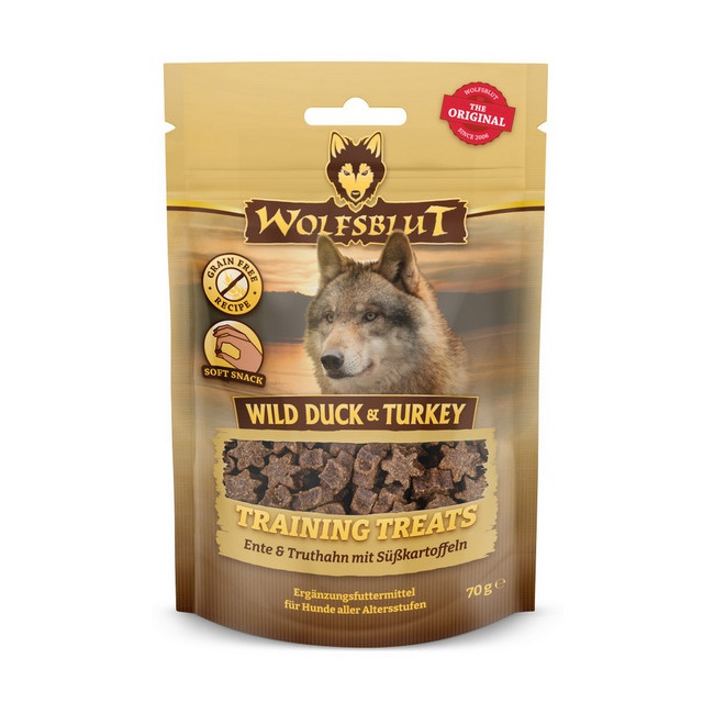 Wolfsblut Dog Training Treats Wild Duck & Turkey 70g