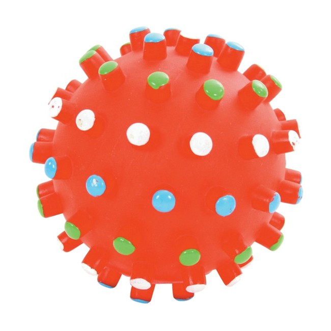 Zolux Zabawka winylowa piłka z wypustkami 9cm [480783]