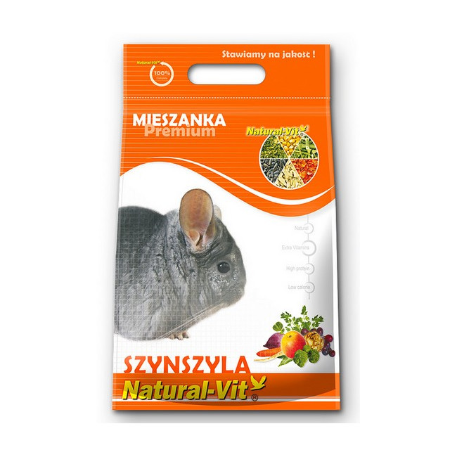 Natural-Vit Mieszanka dla szynszyli Premium 500g [837]