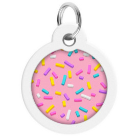 Collar WauDog Smart ID Zawieszka z QR-paszportem okrągła 3cm marshmellow