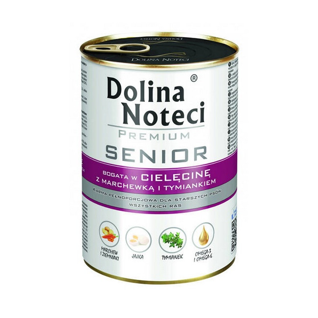 Dolina Noteci Premium Pies Senior Cielęcina puszka 400g