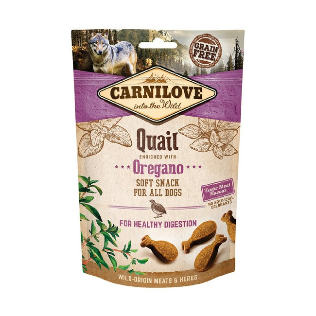 Carnilove Dog Snack Fresh Soft Quail+Oregano 200g