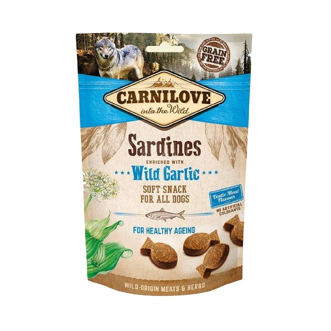Carnilove Dog Snack Fresh Soft Sardines+Wild Garlic 200g