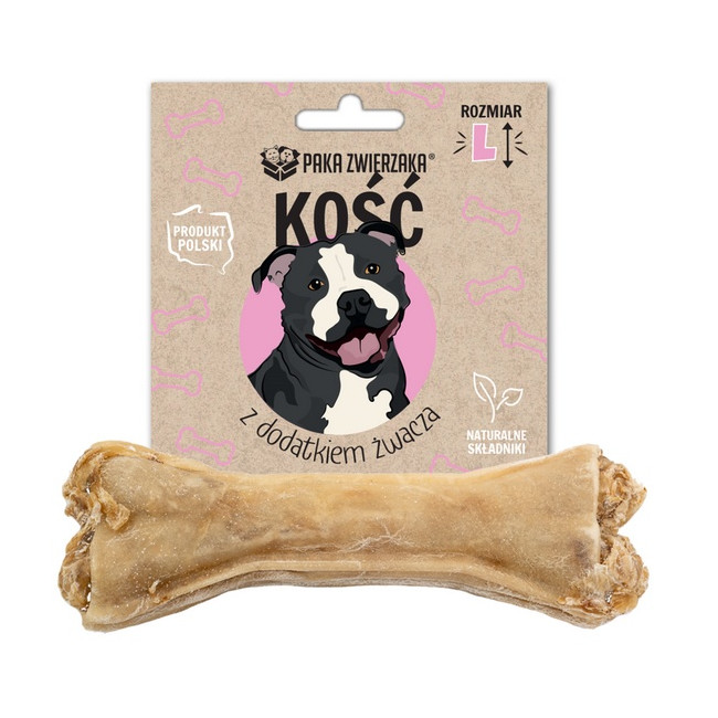 Paka Zwierzaka Kość z dodatkiem żwacza L 13,5cm