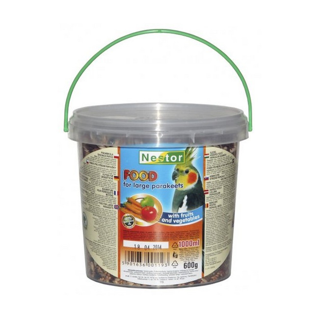 Nestor Pokarm dla średniej papugi owocowo-warzywny 1L