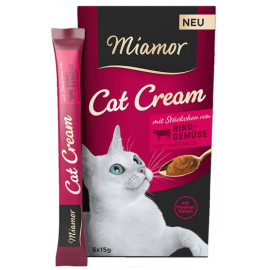 Miamor Cat Cream Wolowina i warzywa 5x15g