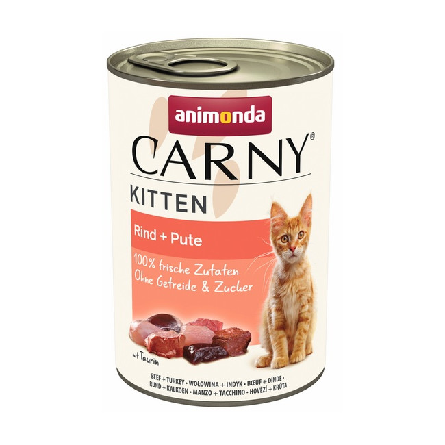 Animonda Carny Kitten Wołowina + Indyk puszka 400g