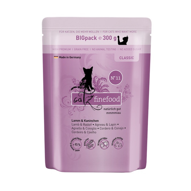 Catz Finefood Classic N.11 Jagnięcina i Królik saszetka 300g