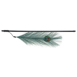 Trixie Wędka dla kota z pawim piórem 47cm [4509]