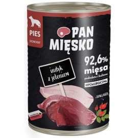 Pan Mięsko Karma mokra dla psa Indyk z jeleniem puszka 400g