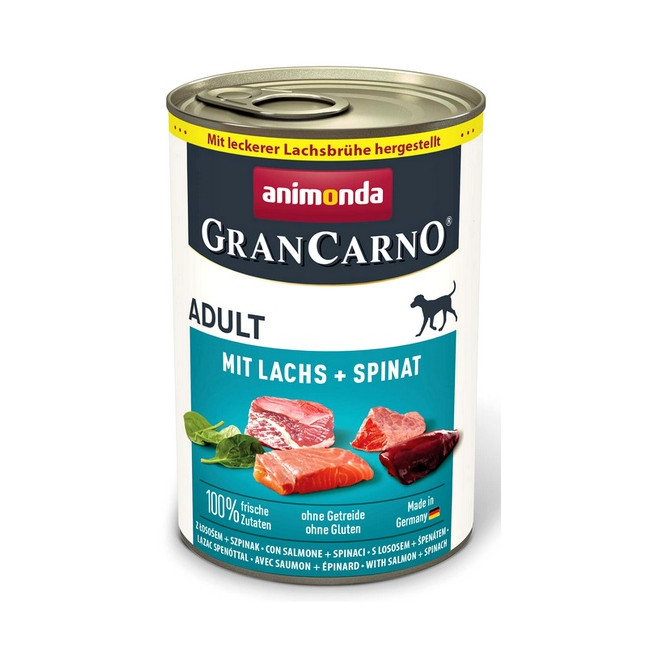 Animonda GranCarno Original Adult Lachs Spinat Łosoś + Szpinak puszka 400g