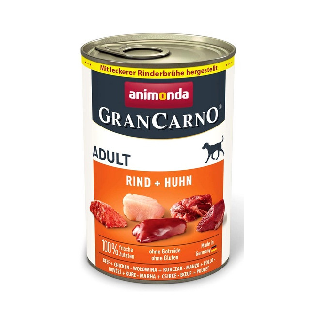 Animonda GranCarno Original Adult Rind Huhn Wołowina + Kurczak puszka 400g