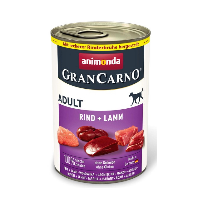 Animonda GranCarno Original Adult Rind Lamm Wołowina + Jagnięcina puszka 400g