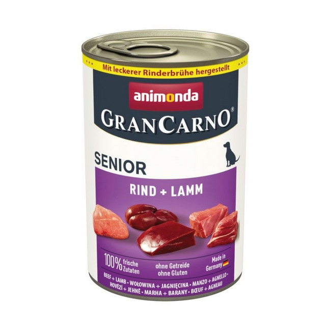 Animonda GranCarno Original Senior Rind Lamm Wołowina + Jagnięcina puszka 400g