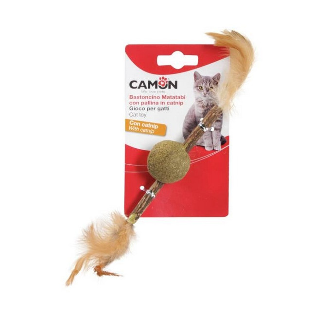 Camon Cat Toy Matatabi Kij z piłką z kocimiętką