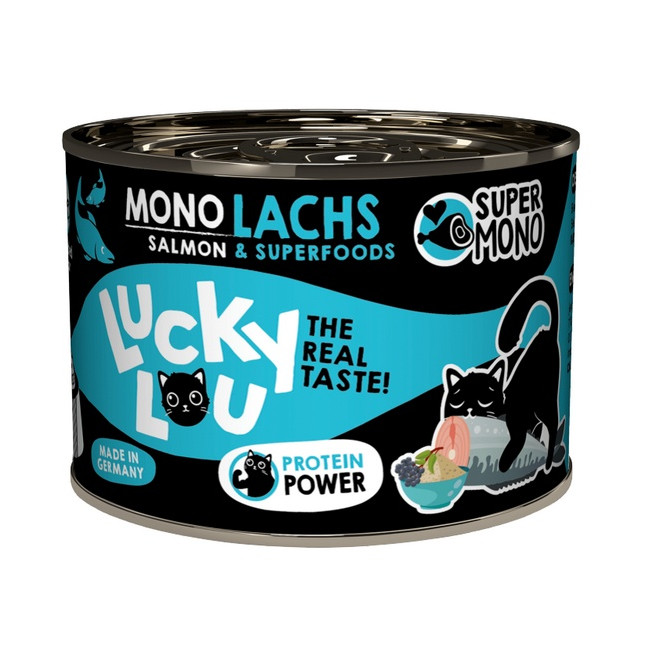 Lucky Lou SuperMono Łosoś puszka 190g