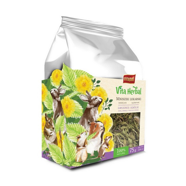 Vitapol Vita Herbal Mniszek lekarski ziele dla gryzoni i królika 75g